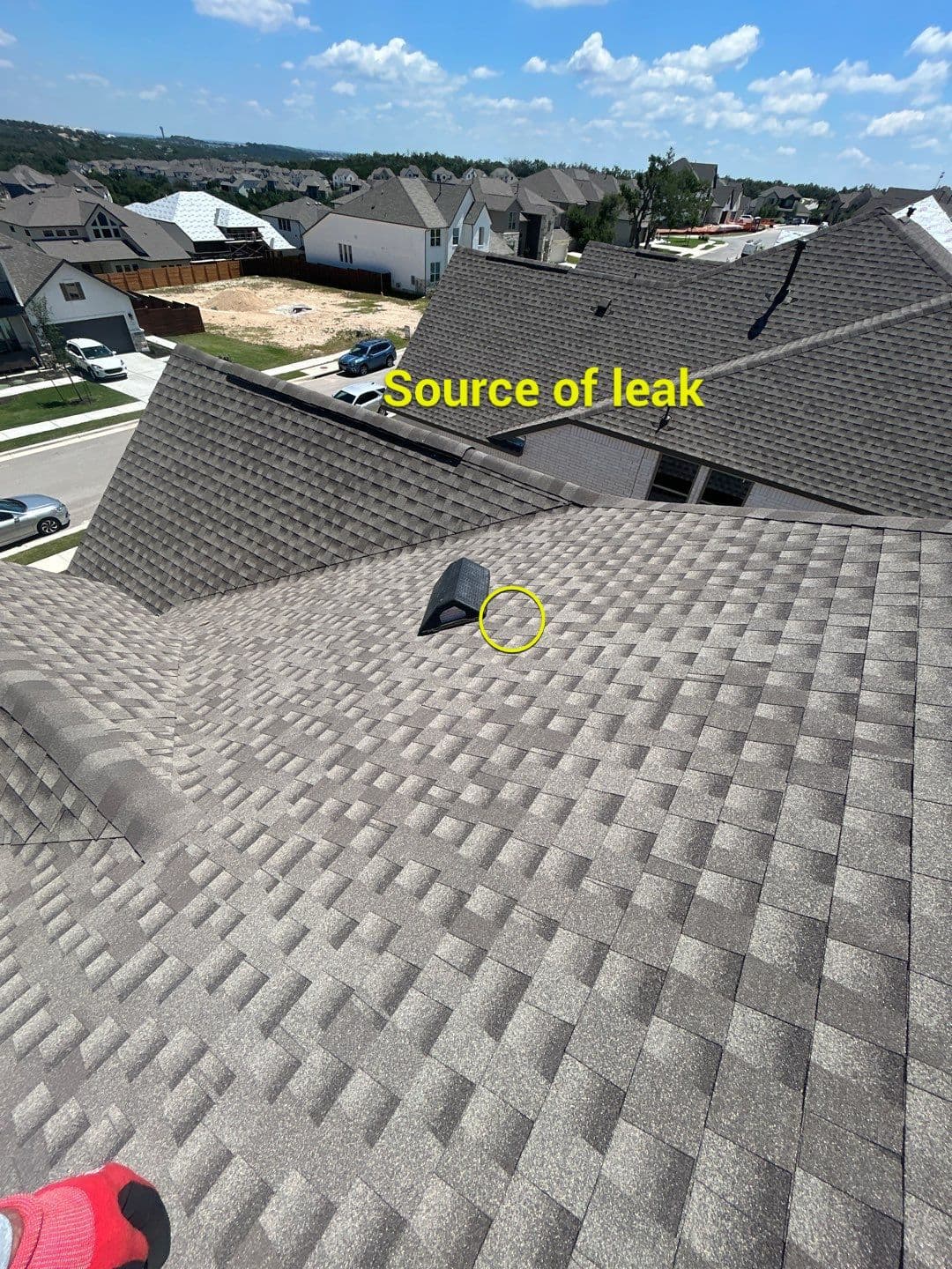 Gallery photos for New Home Roof Leak Traced to Bad H-Clip in Spicewood TX: Image #3