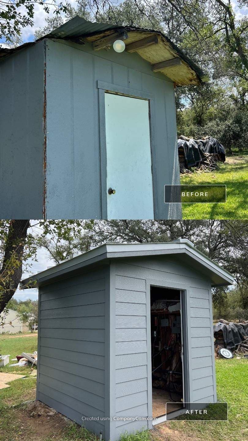 Gallery photos for Double Lock Standing Seam Metal Roof on a Lake Buchanan AirBNB: Image #2