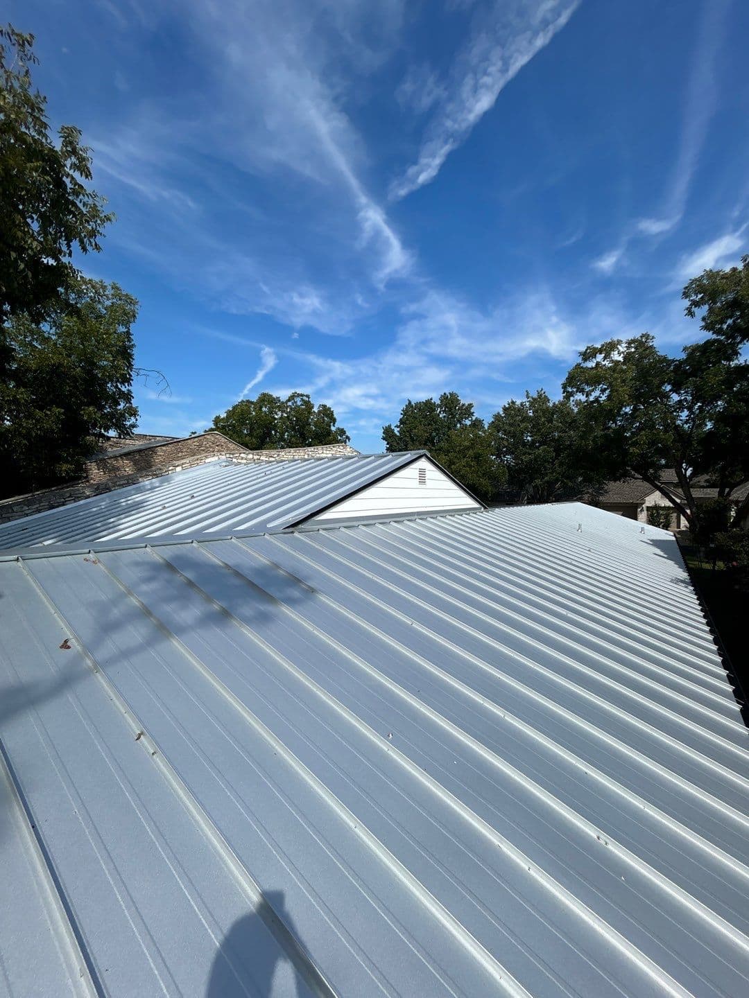 Gallery photos for Standing Seam Metal and TPO Combo Roof in Meadowlakes: Image #1
